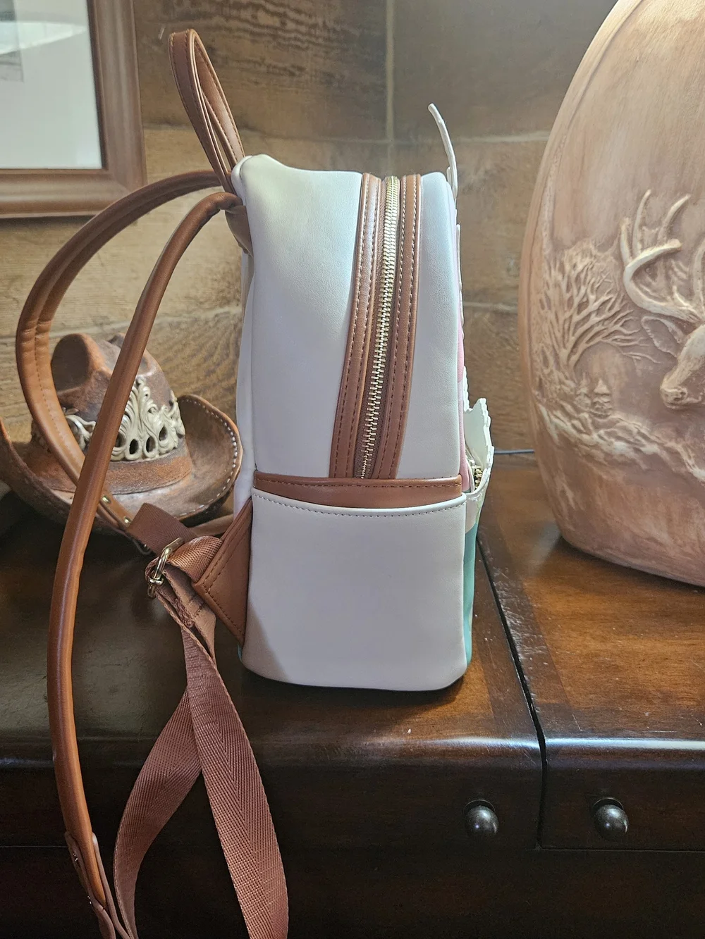 Vintage 80's Disney Snow White Castle Loungefly Backpack